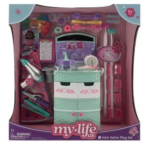 My Life As Hair Salon Play Set for 18” Dolls NEW